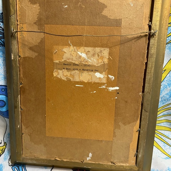 Vintage A Girl with a Watering Can Reproduction Framed Art by Renoir - Picture 9 of 9